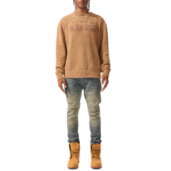 Jordan Craig Lexington Crewneck Sweater (Camel) 3979