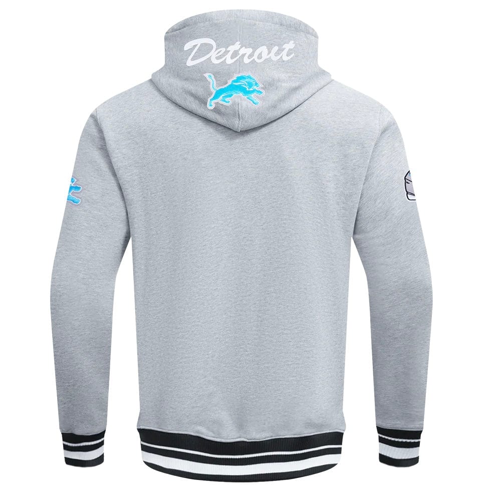 Pro Standard NFL Detroit Lions Team Badge Men's Po Hoodie (H.Gray/Black)