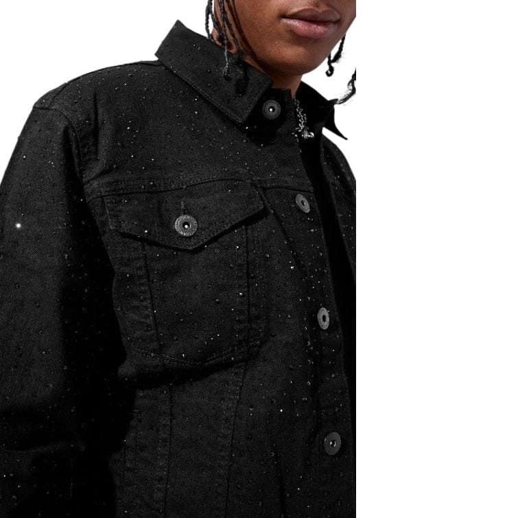 Jordan Craig Magic City Denim Trucker Jacket (Jet Black) JJ2340A