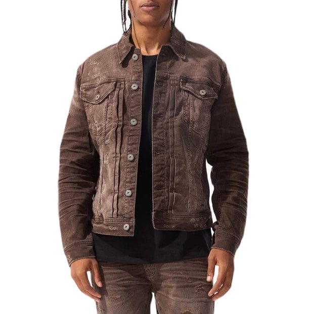 Jordan Craig Meadowlands Denim Trucker Earth Tones Jacket (Brown) JJ1220RC