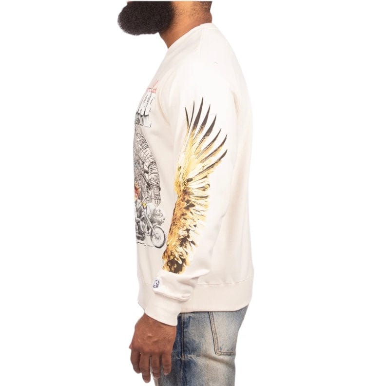 Billionaire Boys Club BB Desert Eagle Sweatshirt (Whisper White) 841-8316