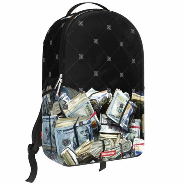 Sprayground Quilted Money Stash Studded Backpack