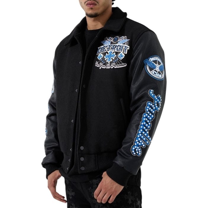 See You In Paradise Motor City Varsity Jacket (Black) 91745