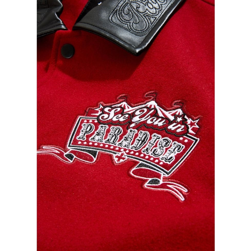 See You In Paradise Smoke & Mirrors Varsity Jacket (Bred) 91667