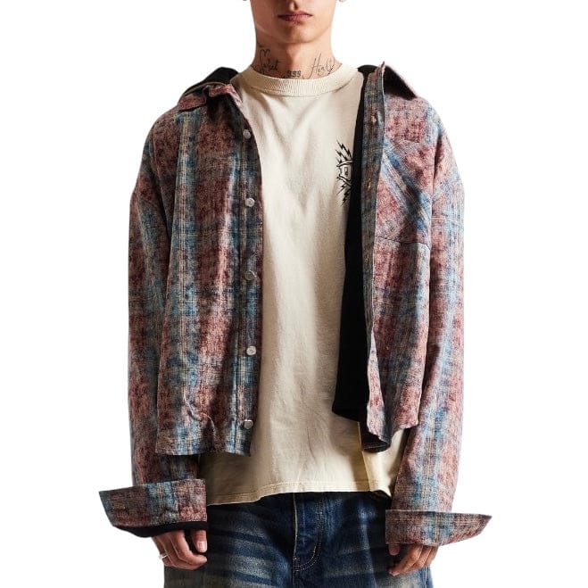 Diet Starts Monday Eagle Hooded Flannel (Acid Washed)