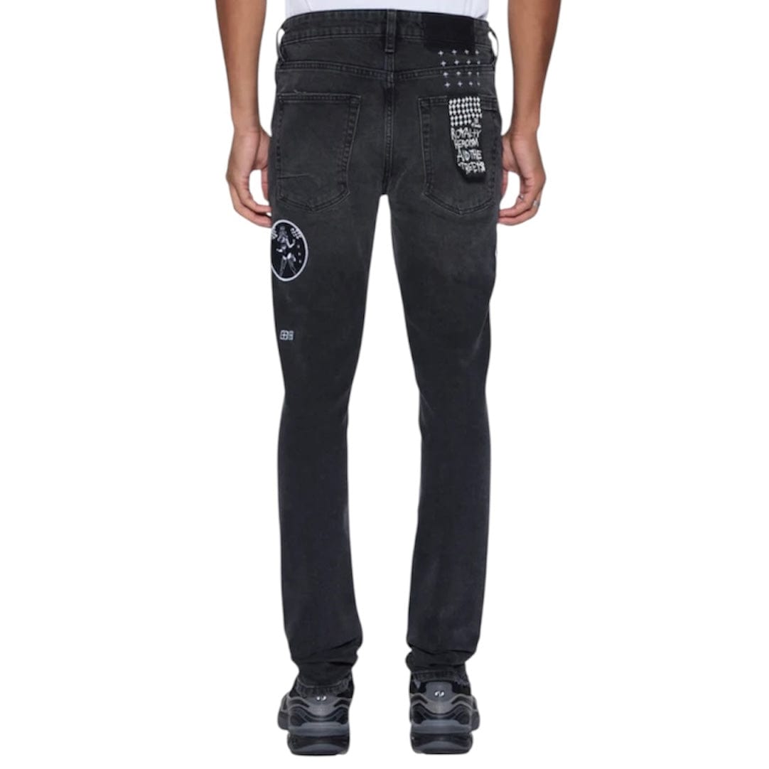 Ksubi Van Winkle Roadhouse Denim Jean (Black Patched) MPF25DJ009