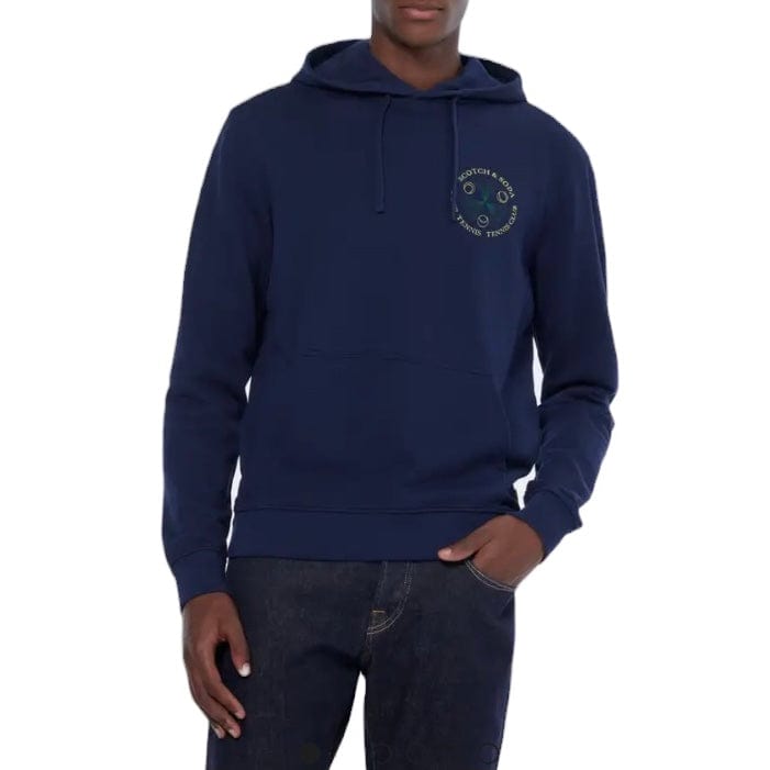 Scotch & Soda Tennis Club Artwork Hoodie (Navy) 179899