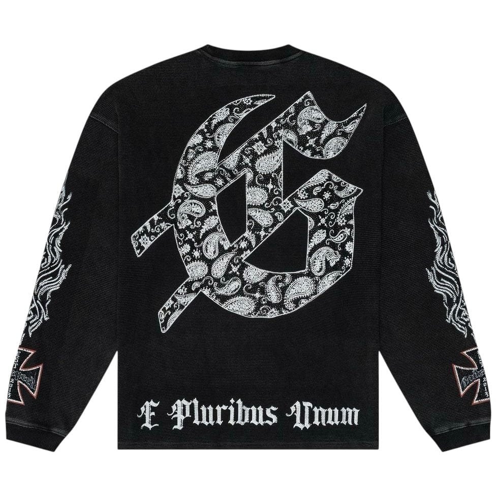 Godspeed Hollywood Inferno LS T Shirt (Black Wash)