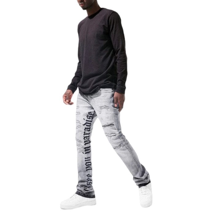 Jordan Craig Martin Stacked See You In Paradise Denim (Cement) JTF1154