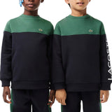 Kids Lacoste Colorblock Flannel Sweatshirt (Dark Green/Navy) SJ5288-51