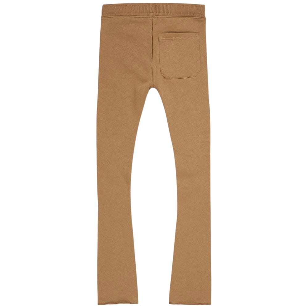 Kids See You In Paradise Tonal Stacked Sweatpants (Mocha) 8899LK