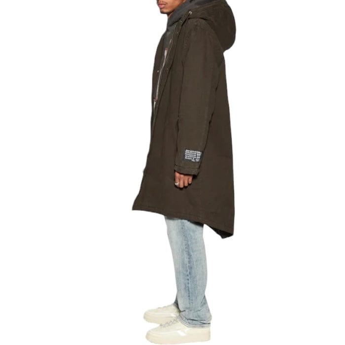 Ksubi Ranger Parka Jacket (Dark Khaki) MFA24JK004