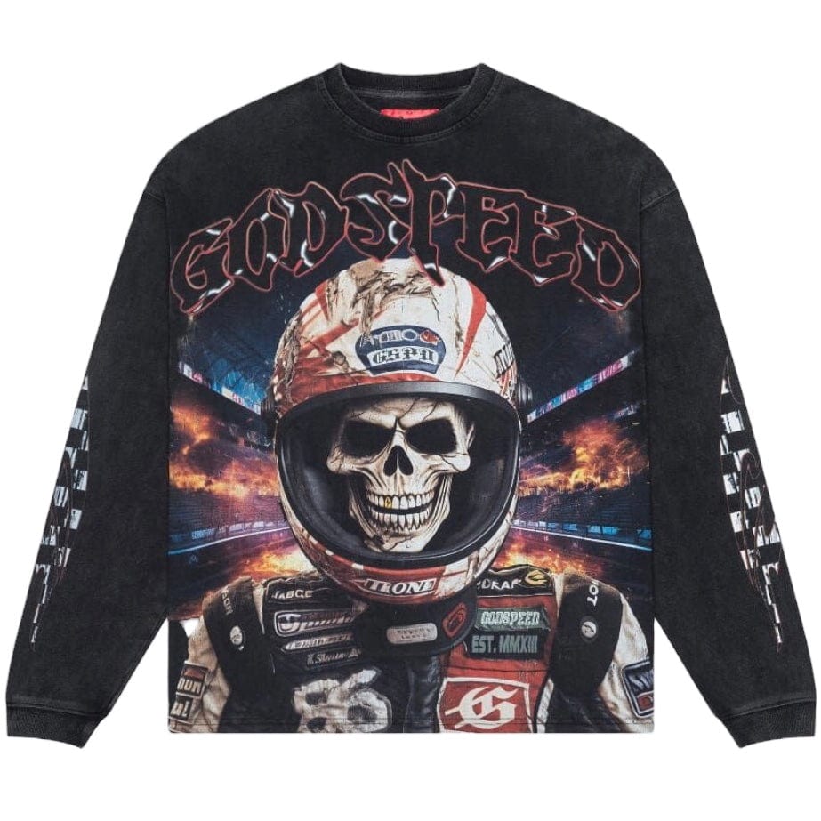 Godspeed Racer Goldie LS T-Shirt (Black Wash)