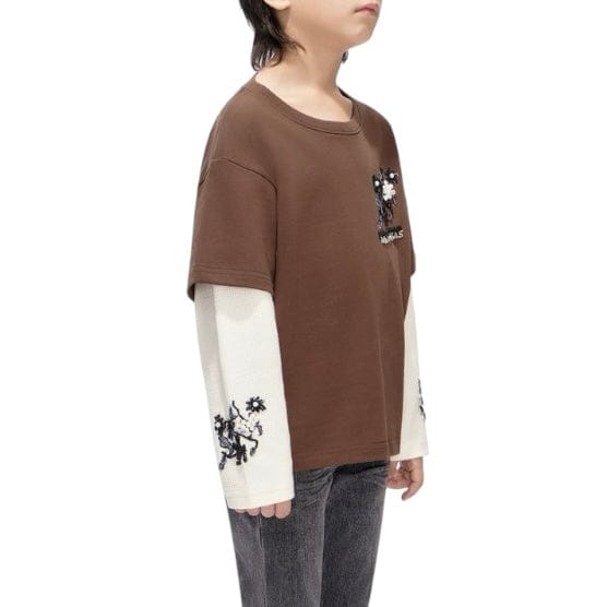 Kids Valabasas Inheritance Tee (Brown) VPLAY-VSL1-1017