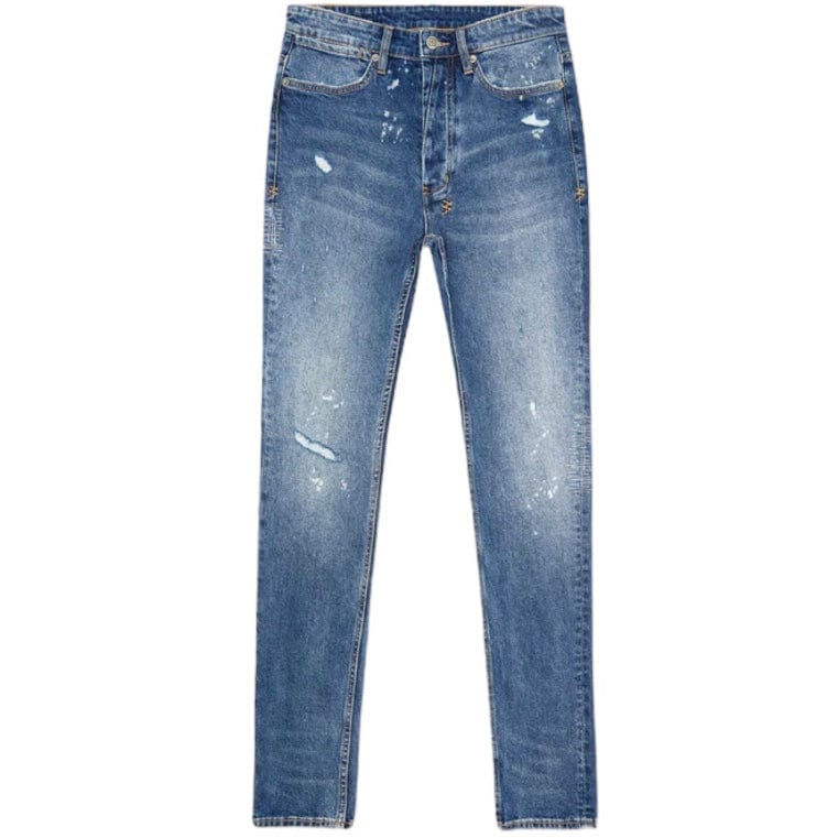 Ksubi Van Winkle Kulture Trashed Denim (Blue Stonewash) MSP24DJ009