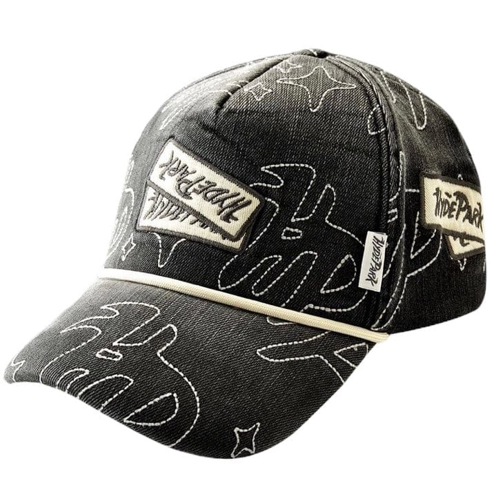 Hyde Park Vintage Denim Hat (Black)