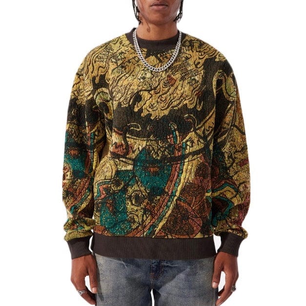 Jordan Craig Silk Road Crewneck Sweater (Catfish) 3974