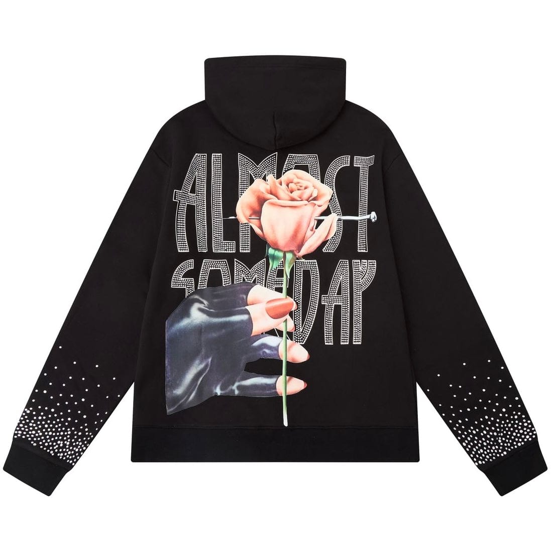 Almost Someday High Class Zip Up Hoodie (Sun Fade Black) AS-H25-015