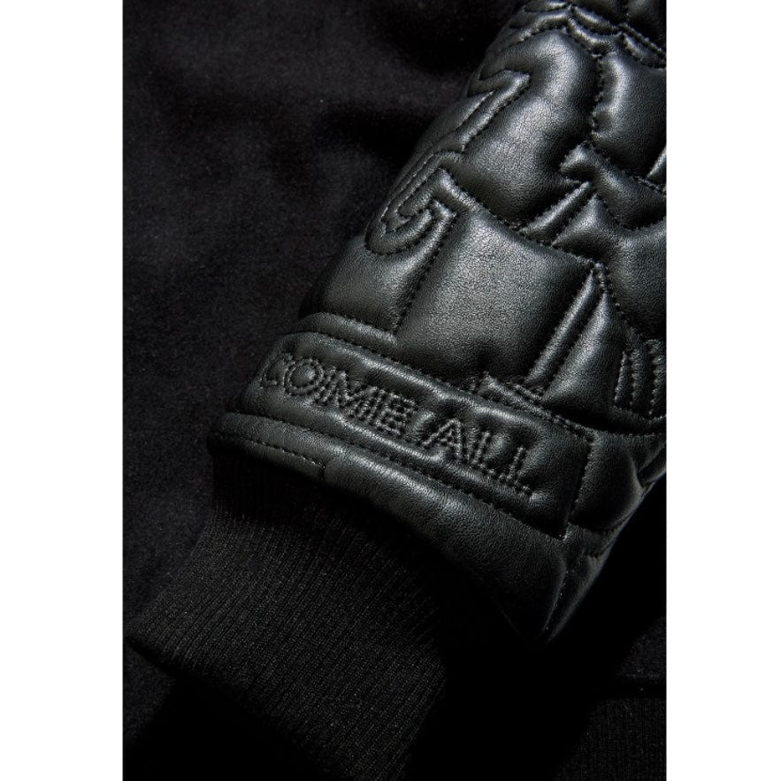 See You In Paradise Smoke & Mirrors Varsity Jacket (Noir) 91667