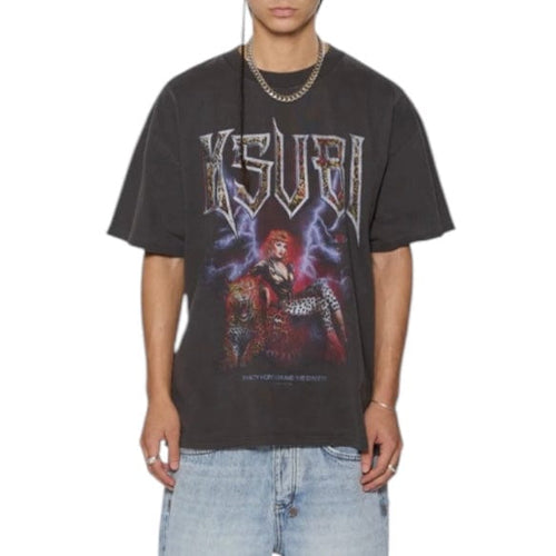 Ksubi Kingdom Ekcess SS Tee (Faded Black) MSP25TE029