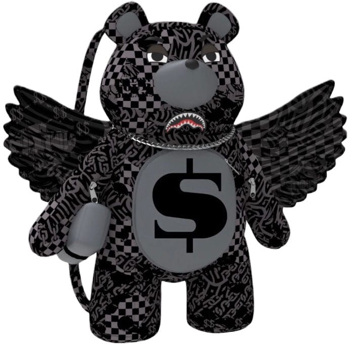 Sprayground 3AM Check Teddy Bear Backpack 910B7280NSZ