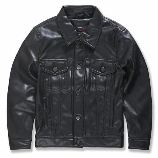 Boys Jordan Craig Thriller Trucker Jacket (Black) JJ1121B – City Man USA