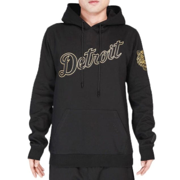 Pro Standard Detroit Tigers Black & Gold DK Pullover Hoodie (Black)