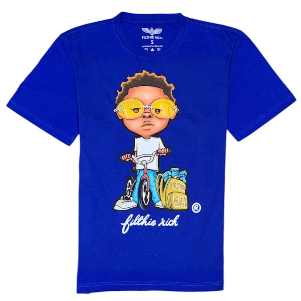 Filthie Rich Rider T Shirt (Royal)