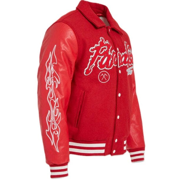 Jordan Craig Paradise Tour Varsity Jacket (Red) 91632