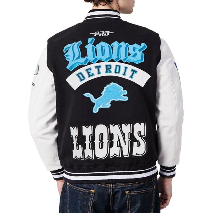Pro Standard NFL Detroit Lions Best Of Men's Varsity Jacket (Black/White)