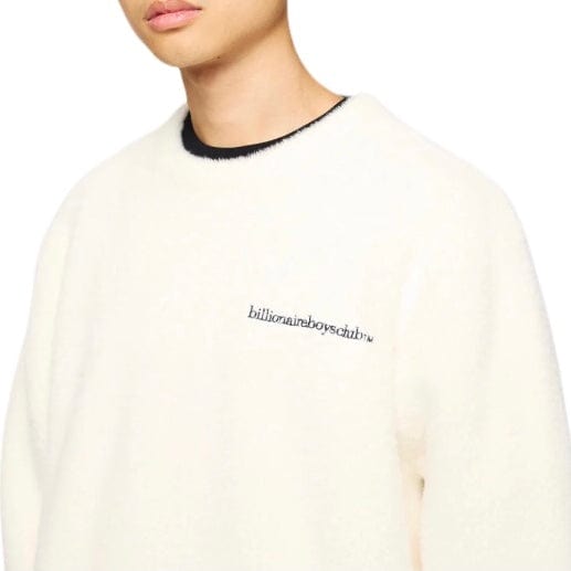 Billionaire Boys Club BB Fuzz Sweatshirt (Whisper White) 841-8305