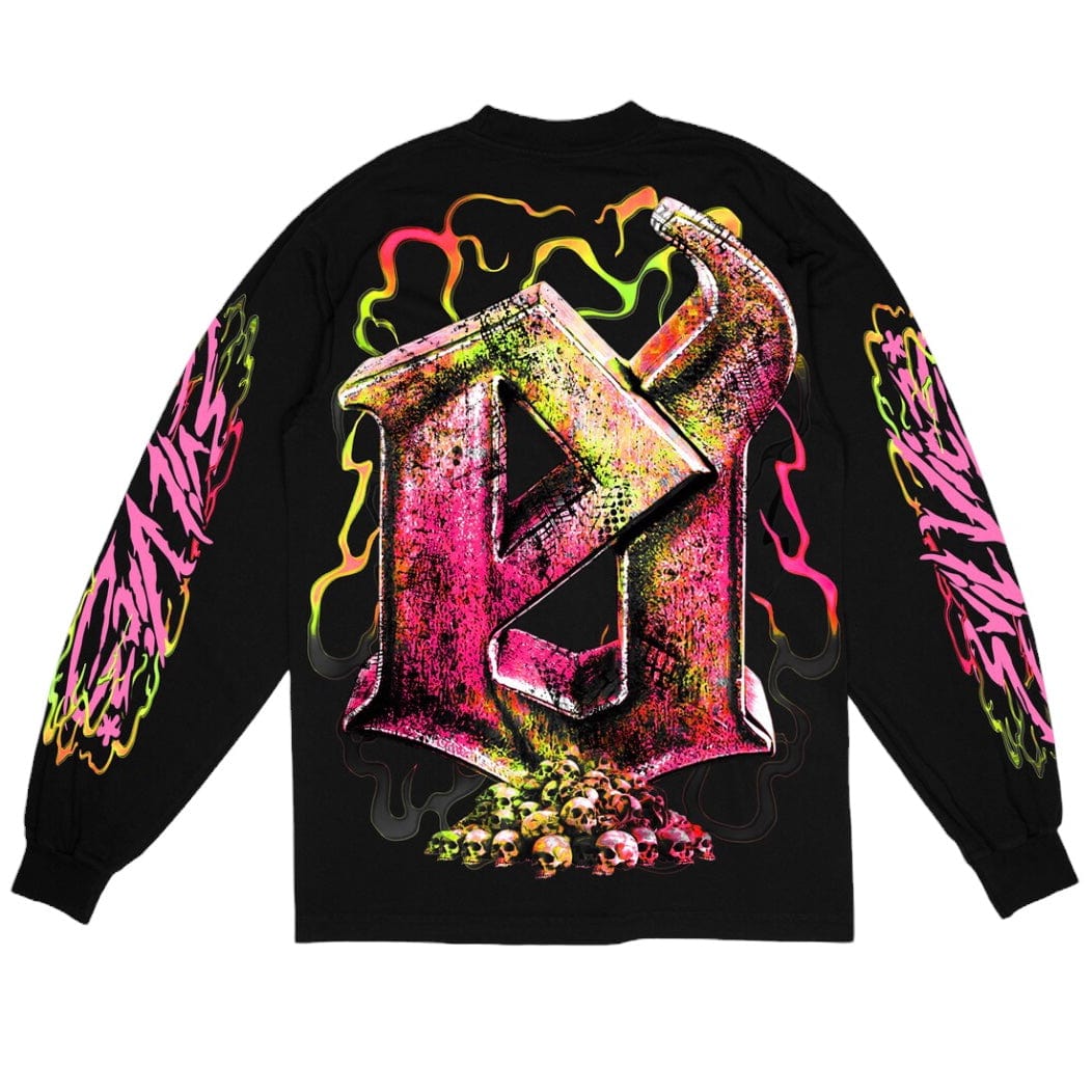 Evil Vice Moto Crusher Long Sleeve Sweatshirt (Black) W25-20