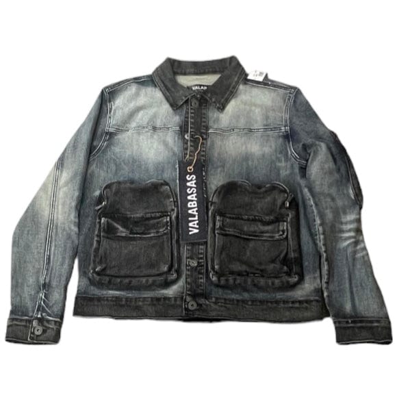 Valabasas Captain Denim Jacket (Blue Black Wash) VLBS6035