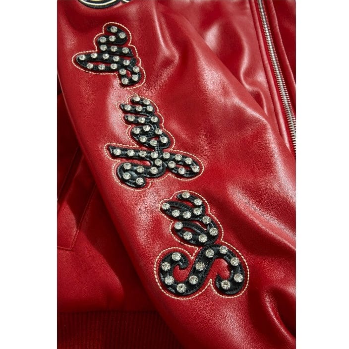 See You In Paradise Windy City Varsity Jacket (Red) 91747