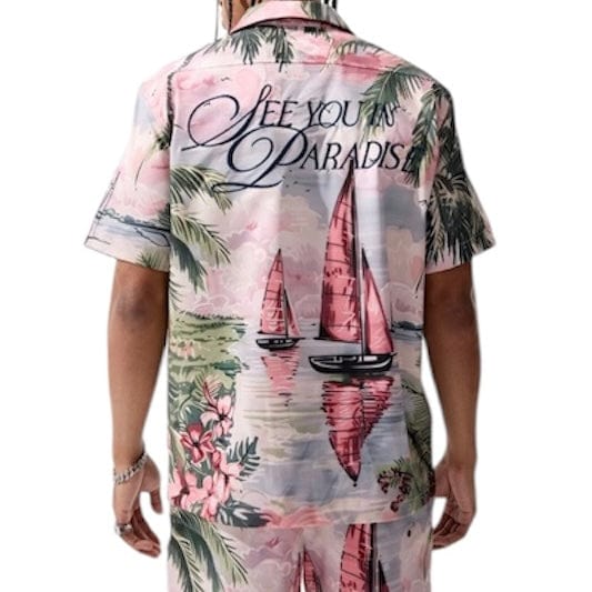 Jordan Craig Retro Wanderlust Party Short & Shirt Set (Palm Beach) 2060-2060S