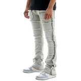 Kdnk Panelled Skinny Flare Jeans (Grey) KND4581