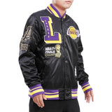 Pro Standard Los Angeles Lakers Mash Up Satin Jacket (Black) BLL654292