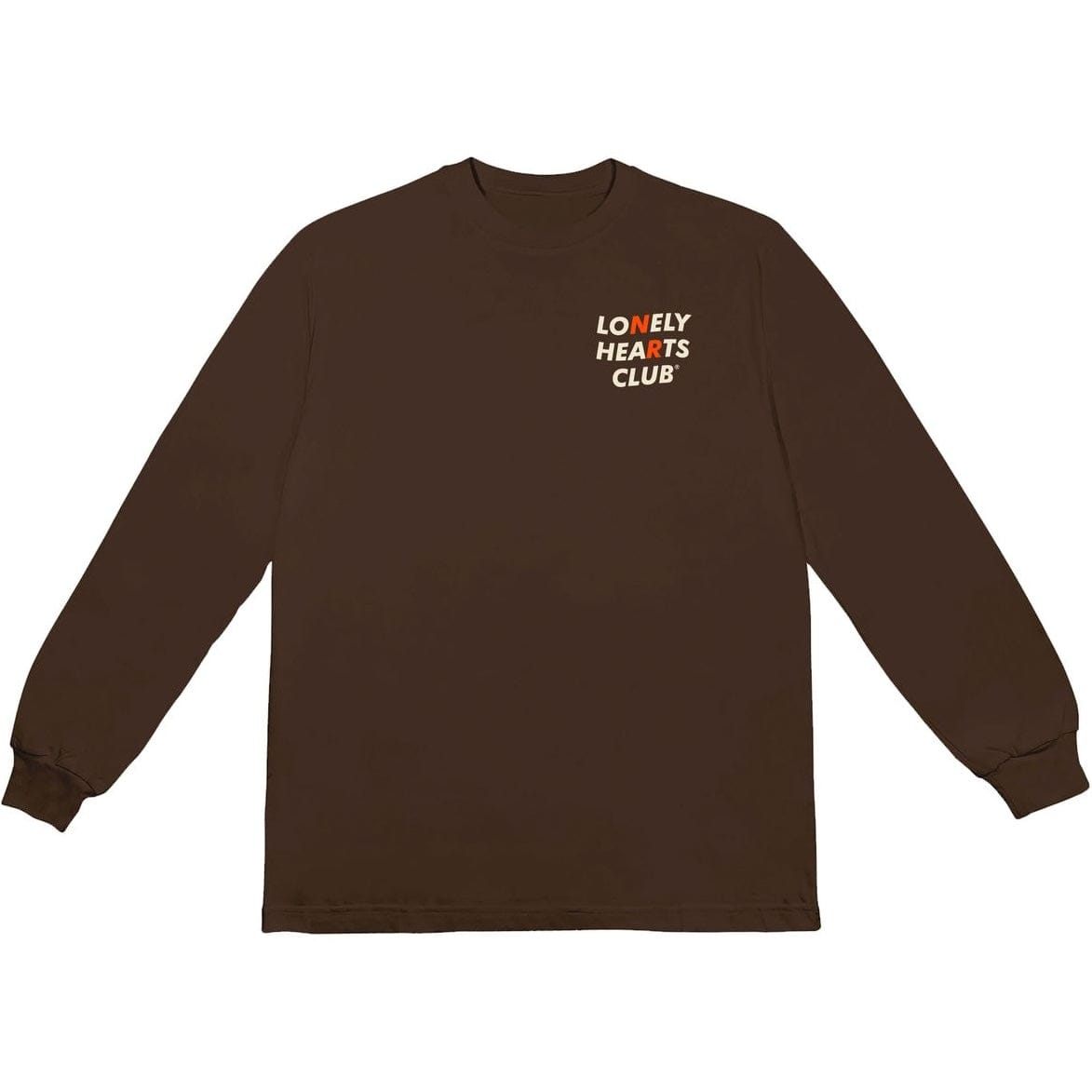 Lonely Hearts Club F*ck Nudes Remix LS Tee (Brown)
