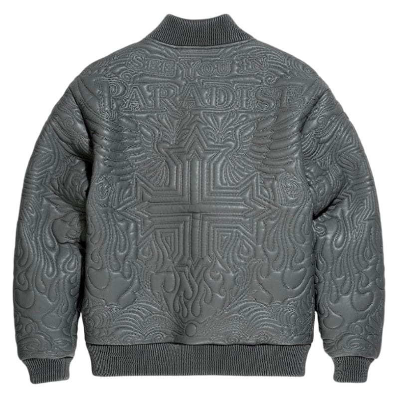 See You In Paradise Sinister Bomber Jacket (Charcoal) 91666