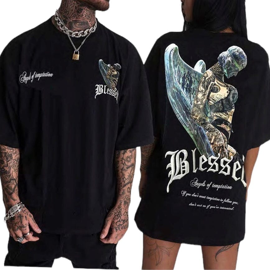 Blessed Boxy T Angels Of Temptation T Shirt (Black)