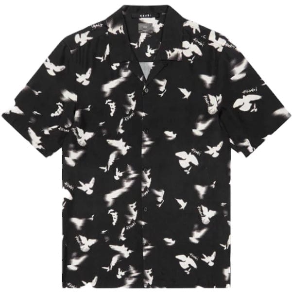 Ksubi Flight Resort Short Sleeve Shirt (Black) MPF24SH004