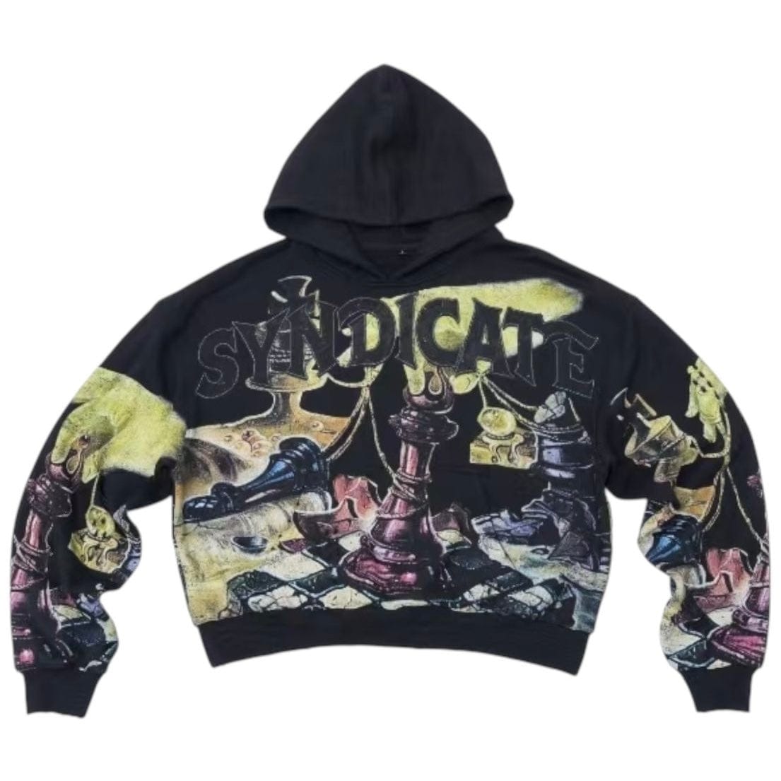 The Syndicate King Hoodie (Black Wash)