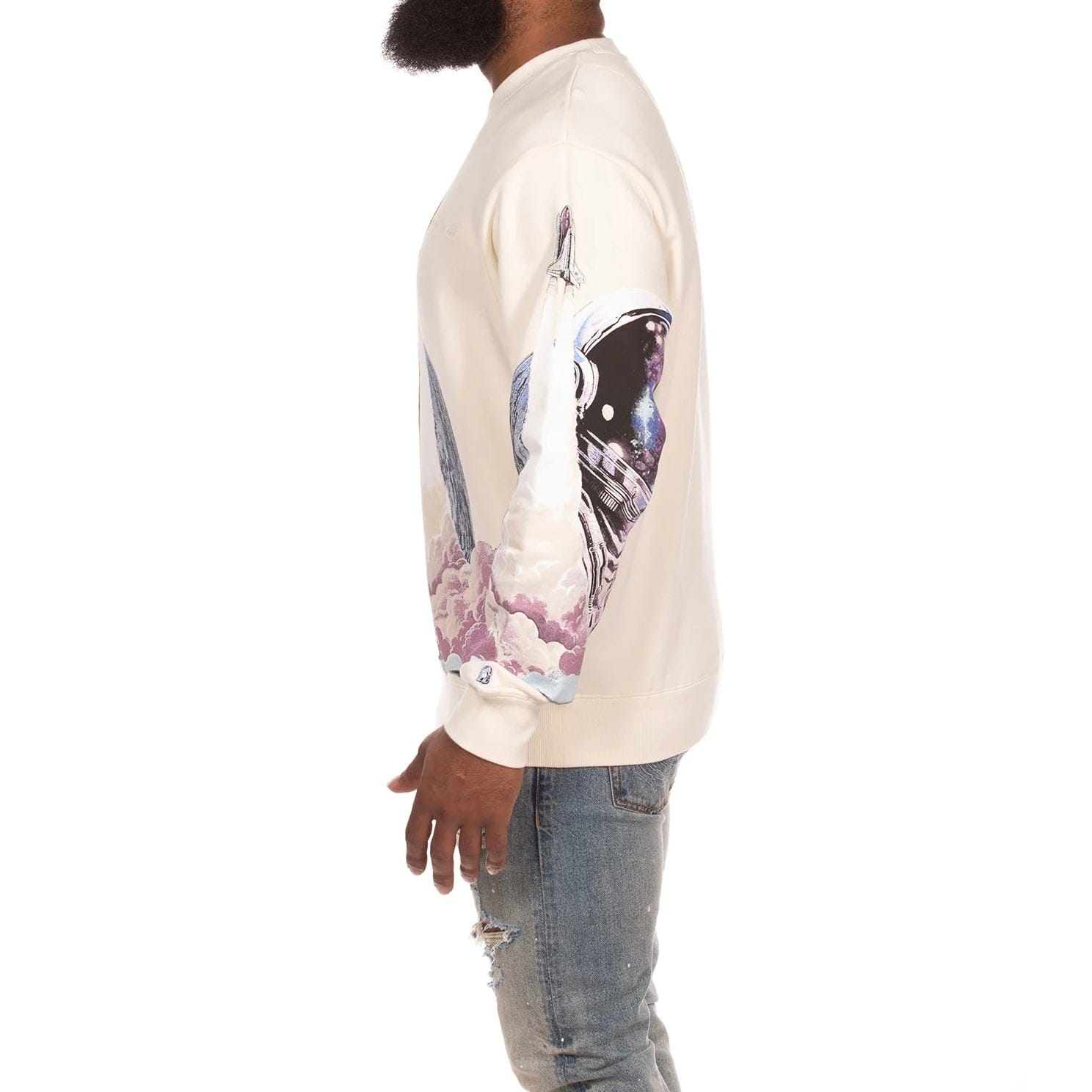 Billionaire Boys Club BB Destination Sweatshirt (Winter White) 851-7308