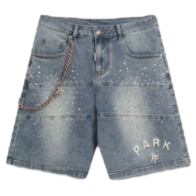 Hyde Park Studded Park Velocity Denim Short (Blue)