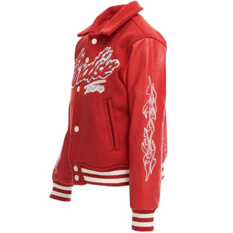 Boys Jordan Craig Paradise Tour Varsity Jacket (Red) 91632B