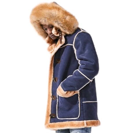 Jordan Craig Denali Shearling Jacket (Navy)