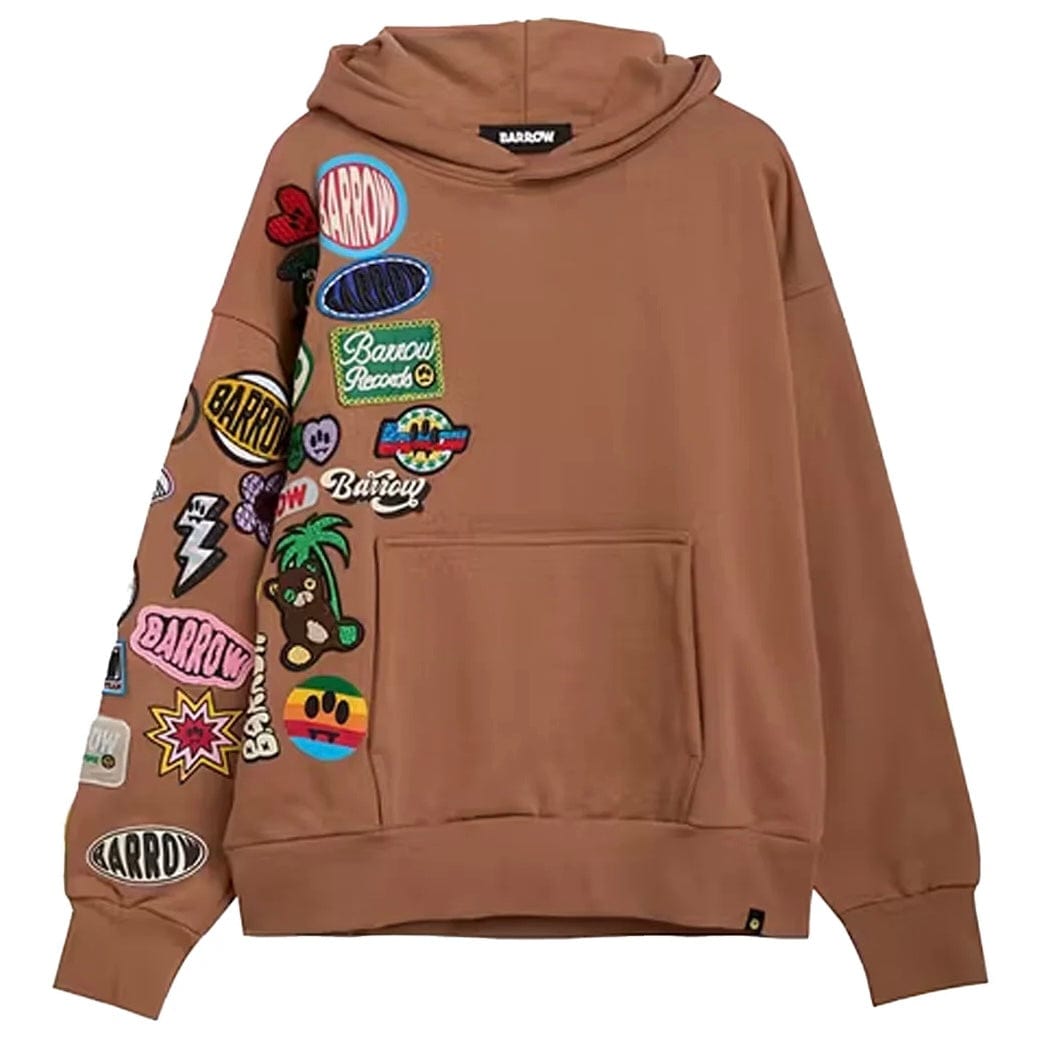 Barrow Unisex Patch Hoodie (Fango/Mud) S5BWUAHS017-094