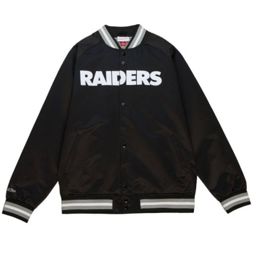 Mitchell & Ness NFL Oakland Raiders Double Clutch Jacket (Black/White)