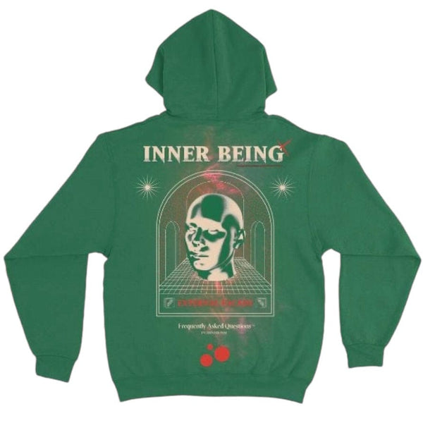 Frequently Asked Questions Inner Being Hoodie (Kelly Green) 23-399HD