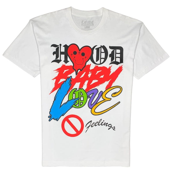 L.O.V.E Hood Love T Shirt (White) - LOVEHLTEEWHT